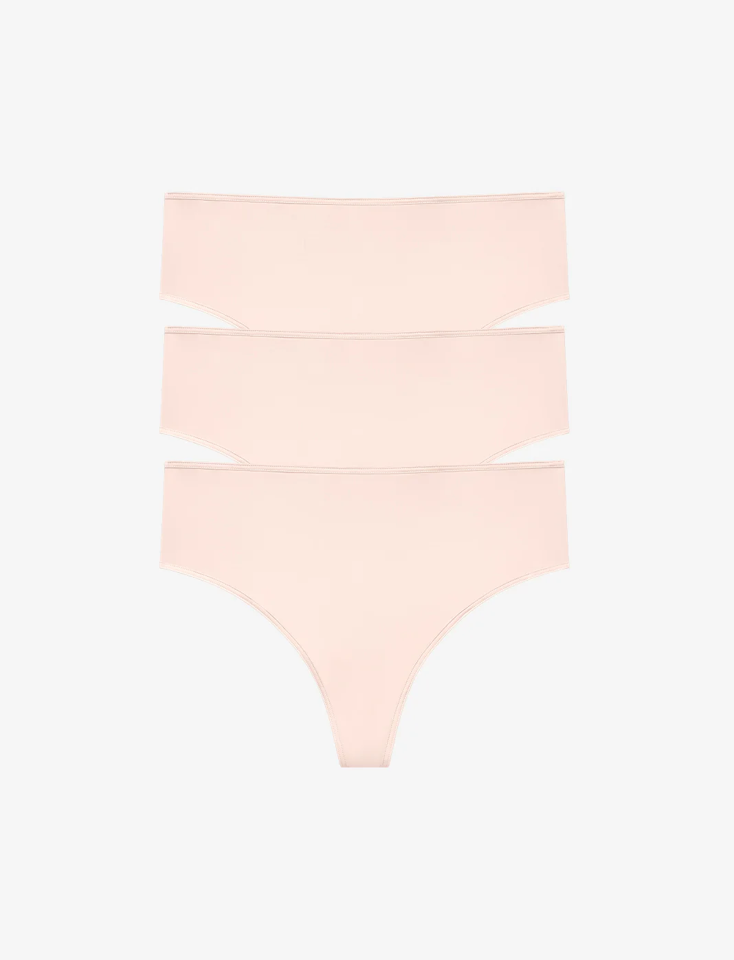 24/7® Classic High Waist Thong 3 Pack Box