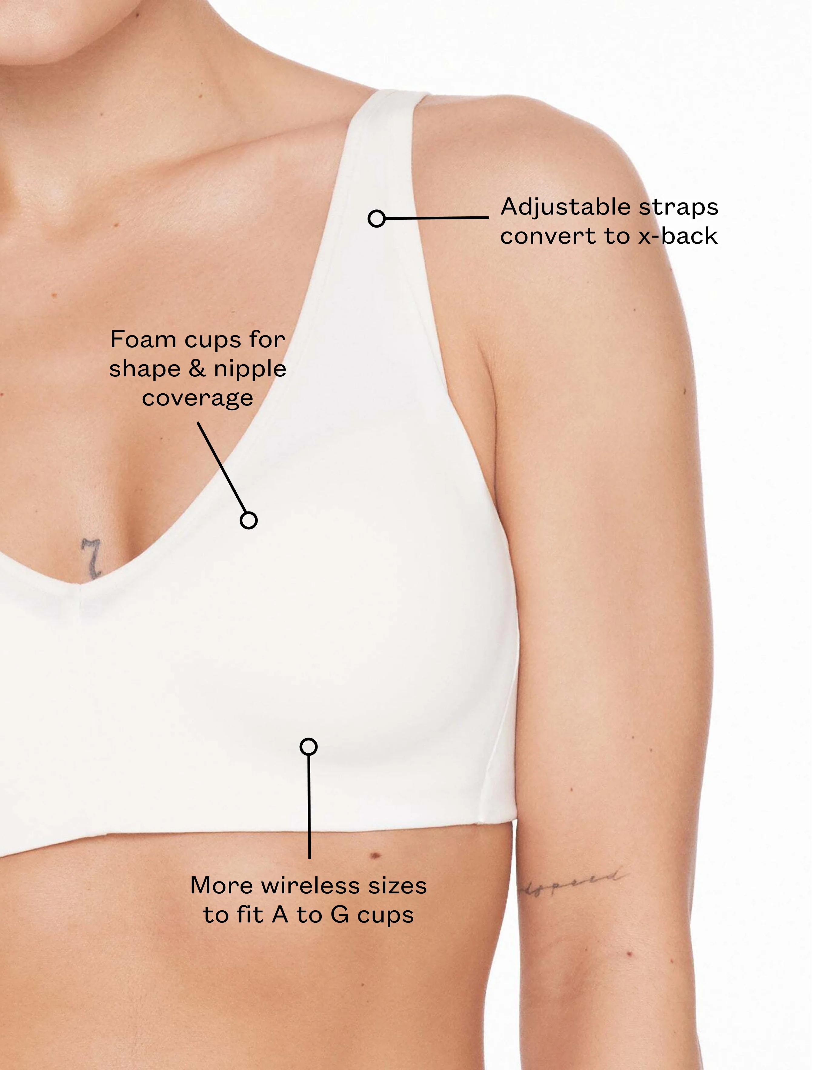 Organic Cloud Cotton Wireless Bra - Image 4