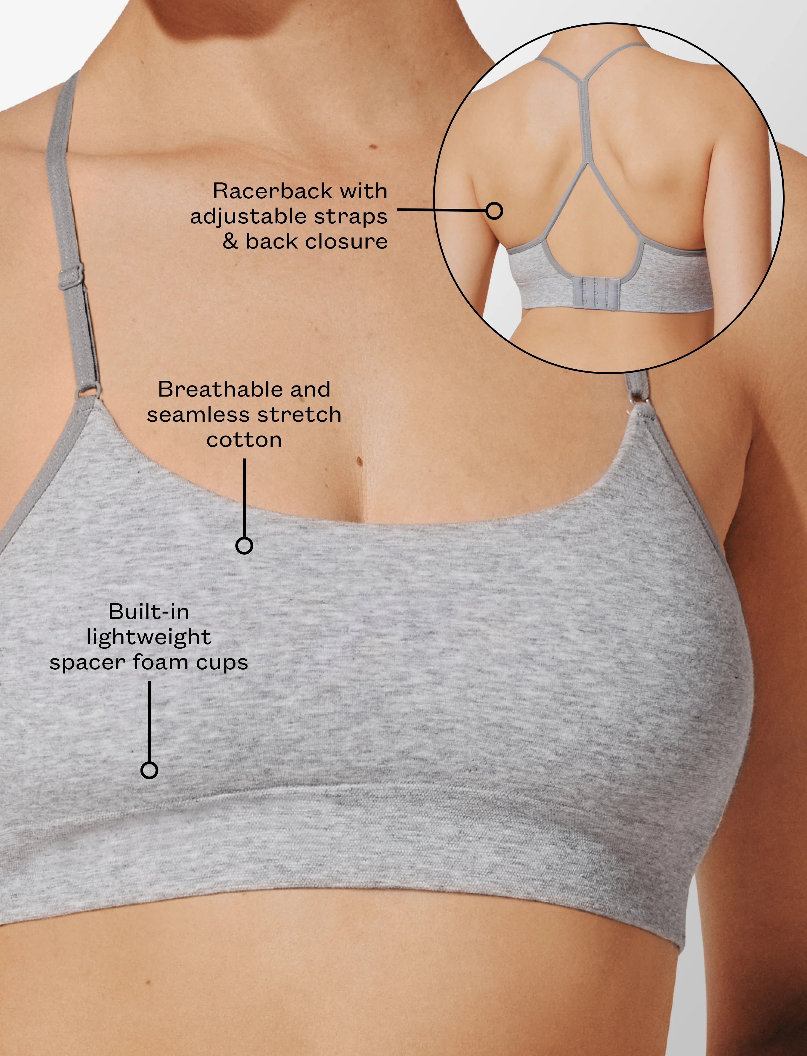 Seamless Cloud Cotton Wireless Bralette - Image 6