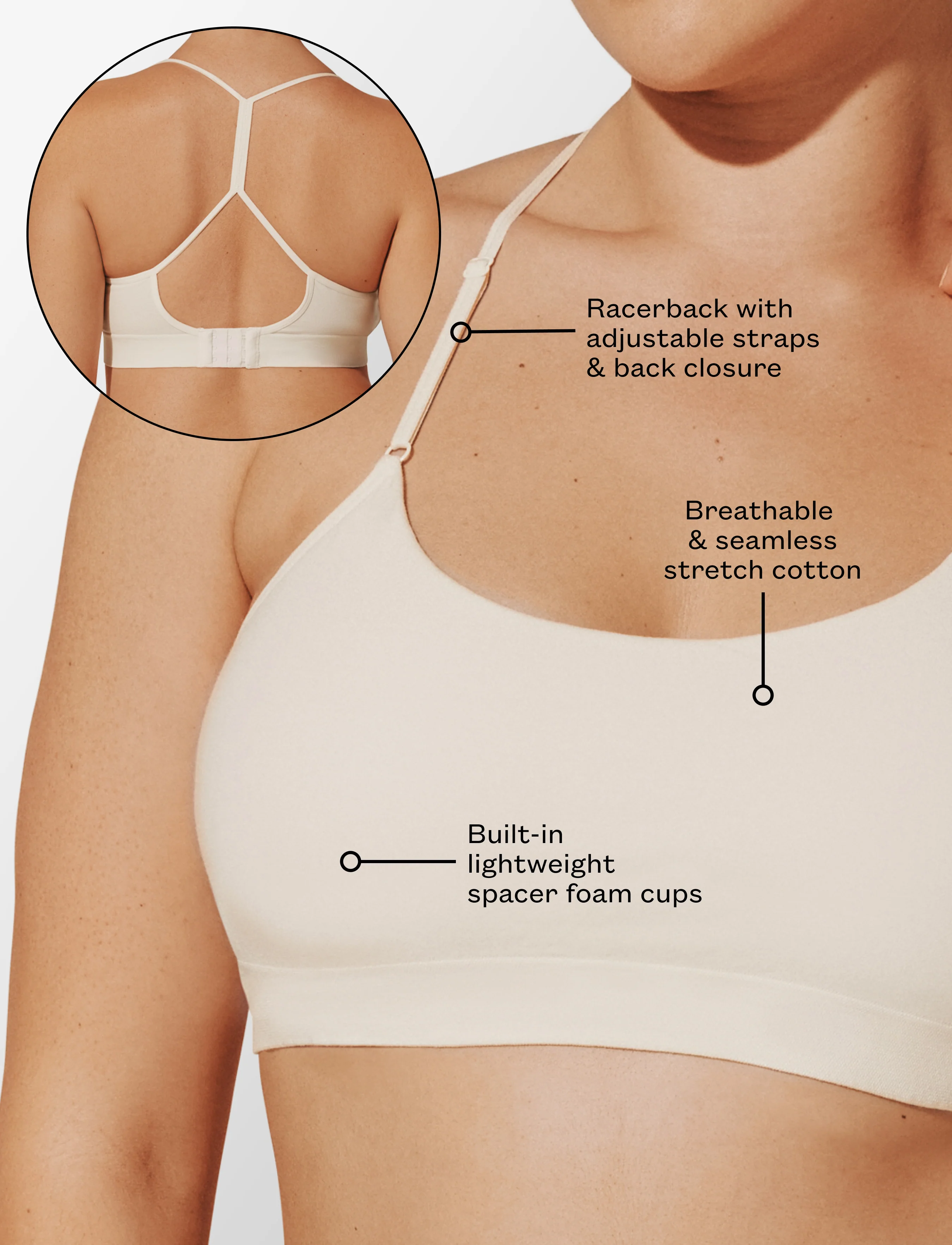 Seamless Cloud Cotton Wireless Bralette - Image 6
