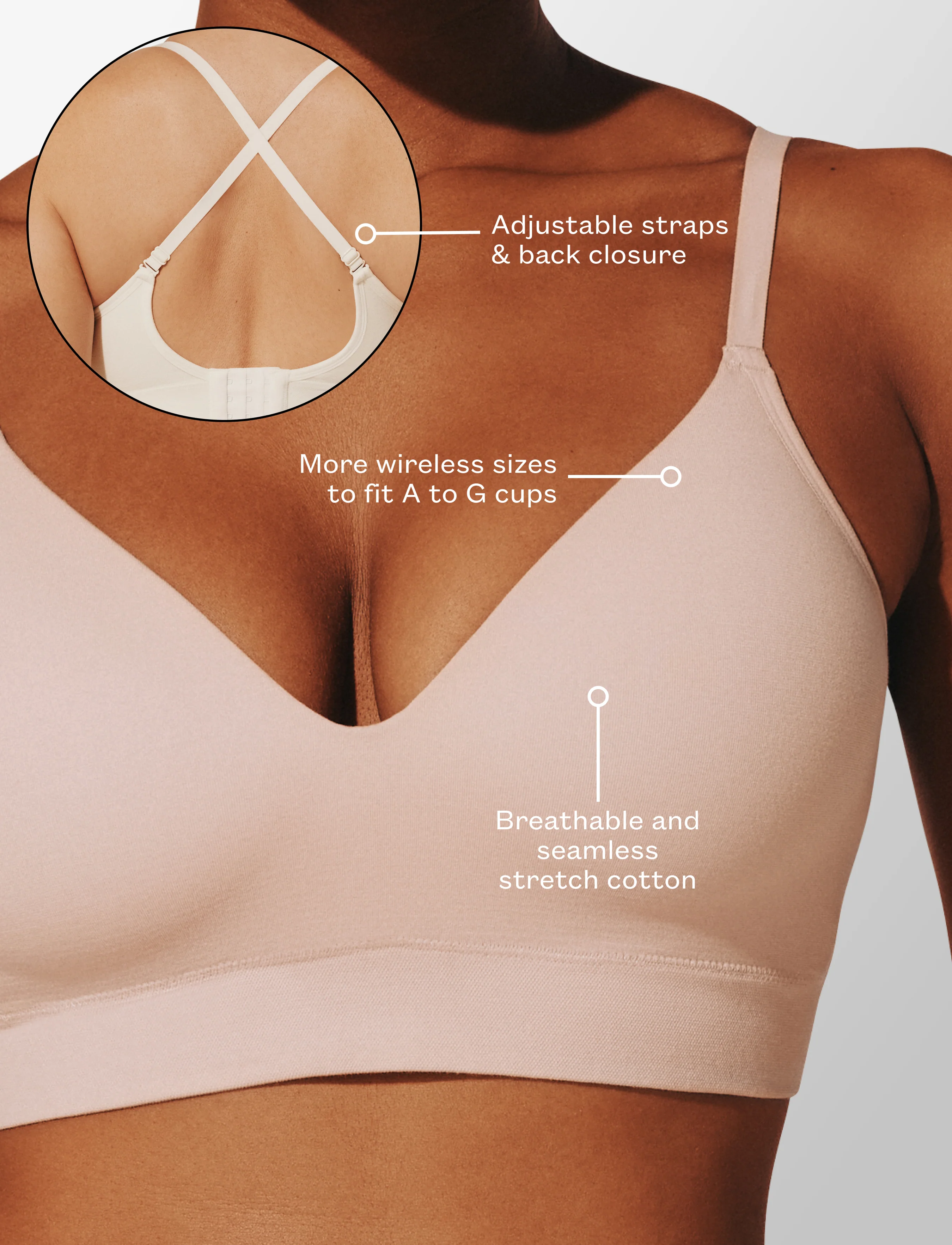 Seamless Cloud Cotton Wireless Bra - Image 5