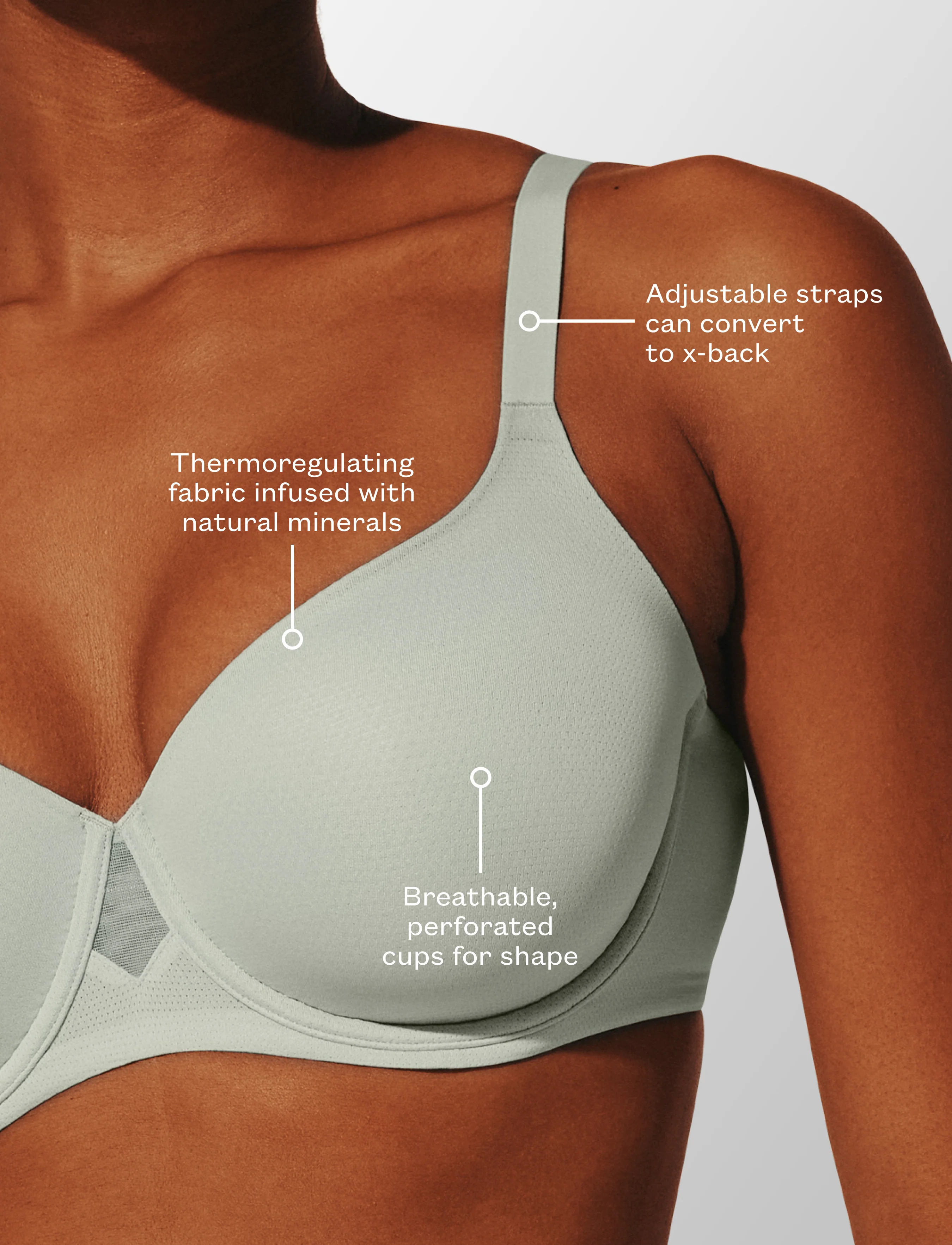 Thermoregulating TempSync™ T-Shirt Bra - Image 5